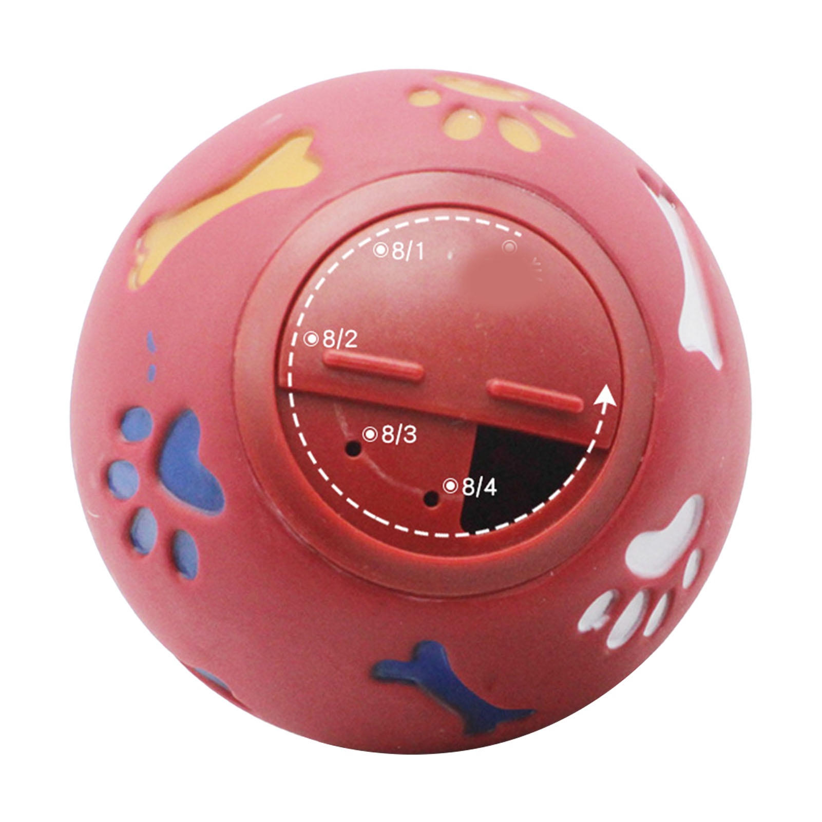 Rubber Treat Dispensing Dog Toy - Dog Treat Dispenser Ball Slow Feeding