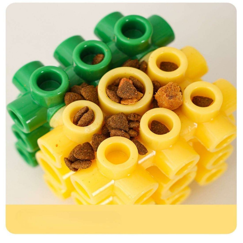 Puppy Pet Supplies Square Food - Rubber Treat Dispensing Dog Toy 评论和价格