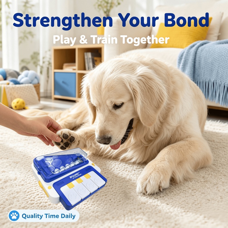 Dog Interactive Piano Treat Di - Dog Puzzle Feeder Toy 评论和价格