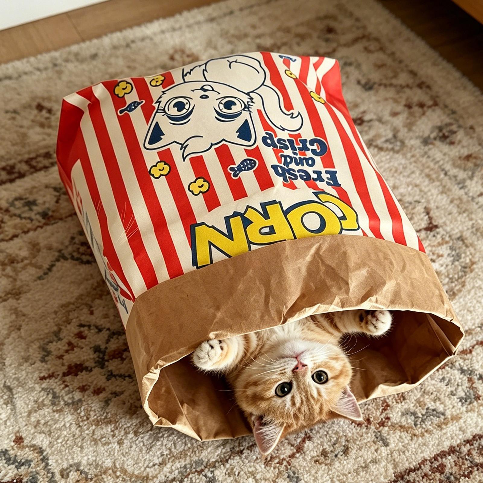Crinkle Cat Bag Foldable Inter - Dog Puzzle Feeder Toy 评论和价格