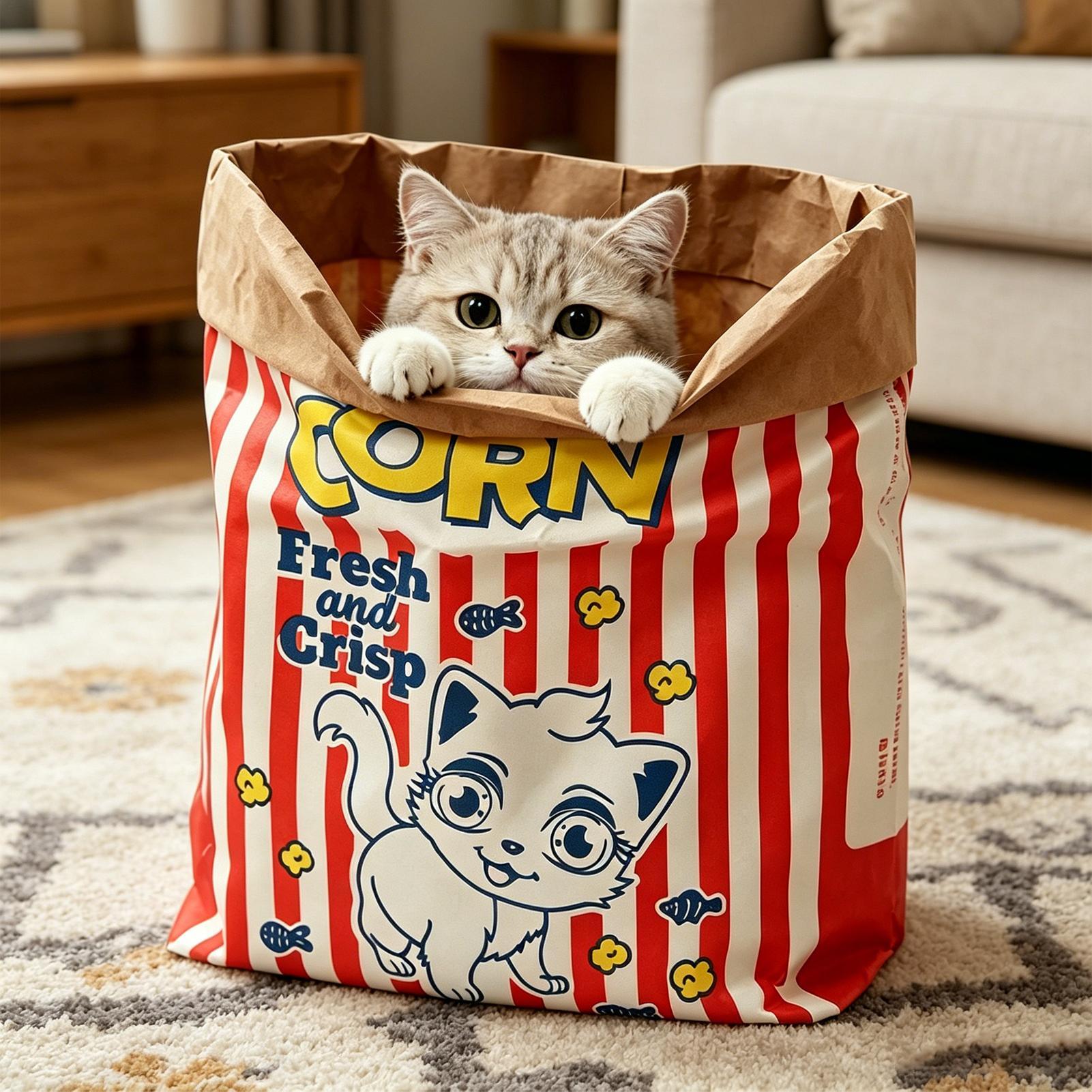 Crinkle Cat Bag Foldable Inter - Dog Puzzle Feeder Toy 评论和价格