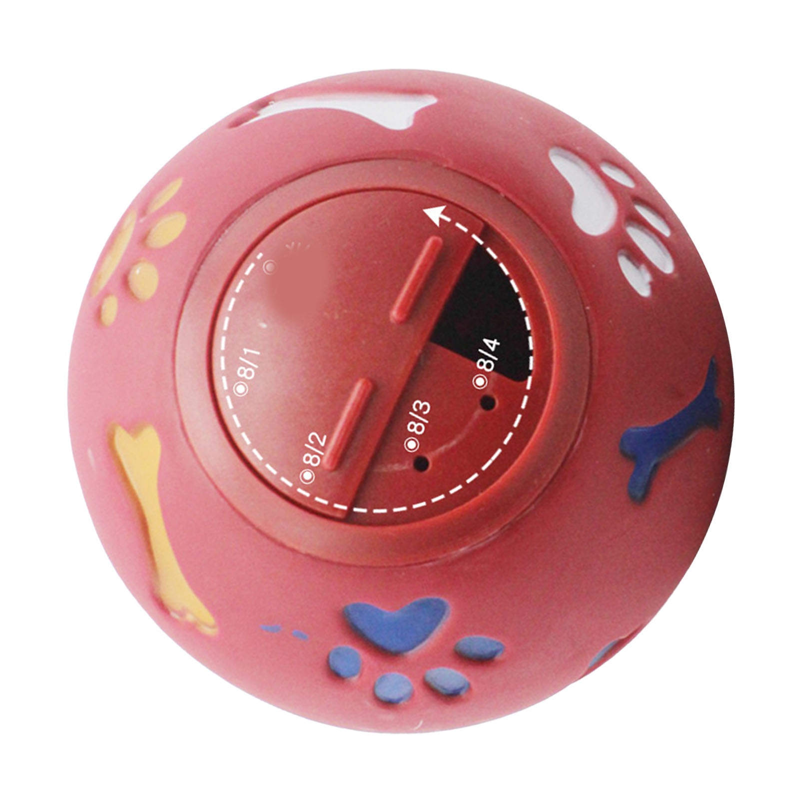 Dog Treat Dispenser Ball Slow  - Rubber Treat Dispensing Dog Toy 评论和价格