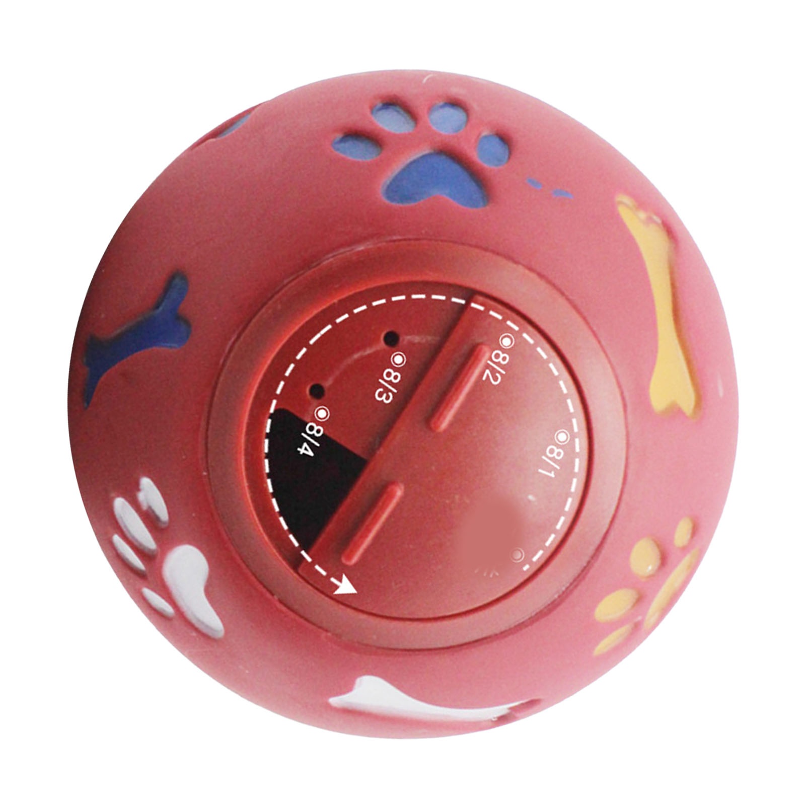 Dog Treat Dispenser Ball Slow  - Rubber Treat Dispensing Dog Toy 评论和价格