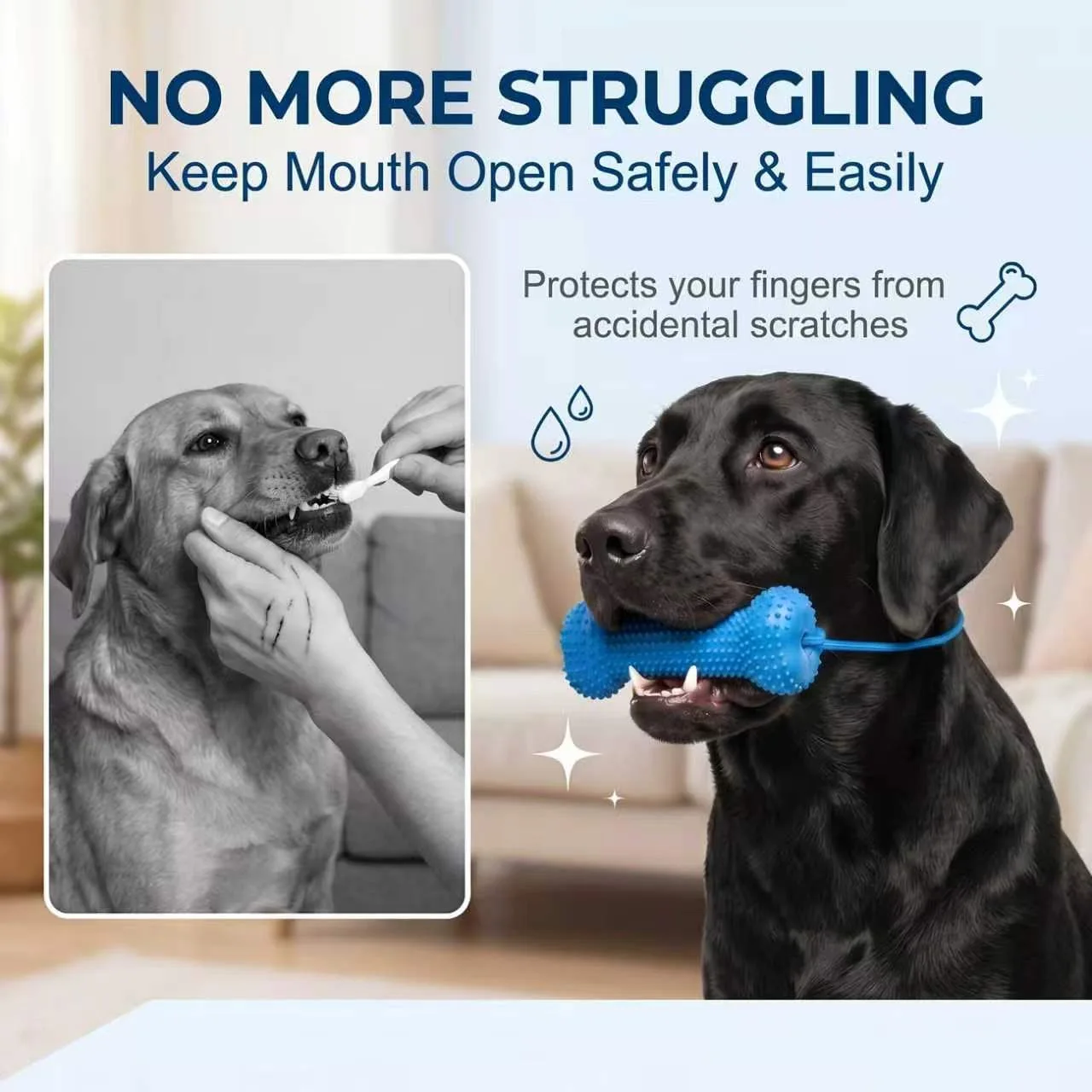 Reusable Dog Chew Toy Rubber B - Teeth Cleaning Dog Chew Bone 评论和价格