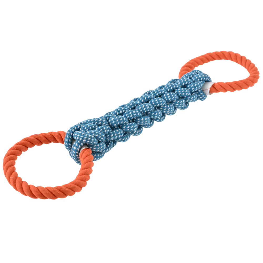 15PCS/Carton Double Ring Cotto - Dog Rope Toy Aggressive Chewers 评论和价格