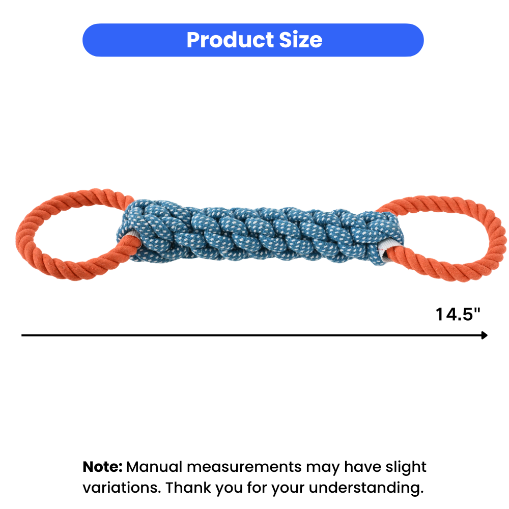 15PCS/Carton Double Ring Cotto - Dog Rope Toy Aggressive Chewers 评论和价格