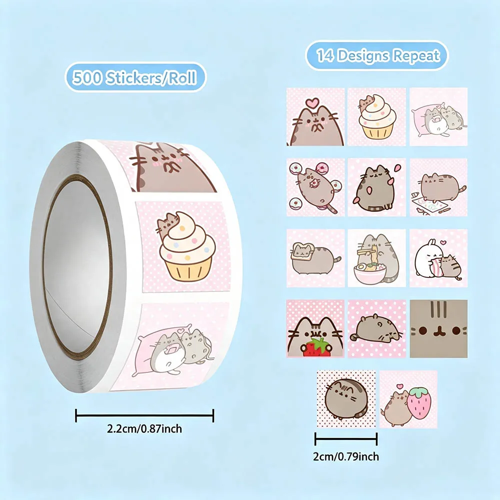 Hou 500pcs Pusheen Cartoon Cat - Cat Toys 评论和价格